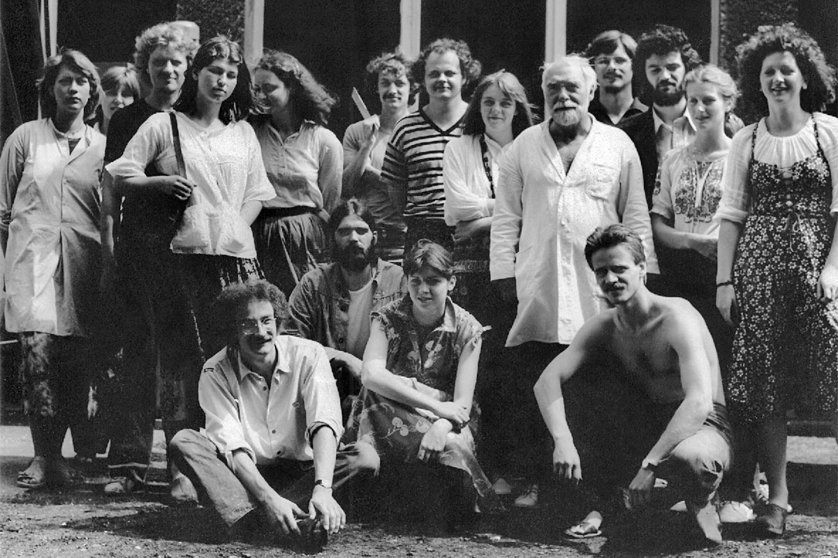 Kunsthochschule Berlin-Weißensee . Grundkurs plastisches Gestalten bei Prof. Eberhard Bachmann 1979 (Foto: privat)