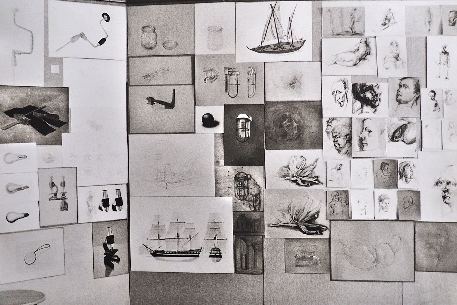 1983-khb-studium-zeichnungen-formgestalter Semesterarbeiten grafische Darstellung . Studiengang Formgestaltung . KHB 1983