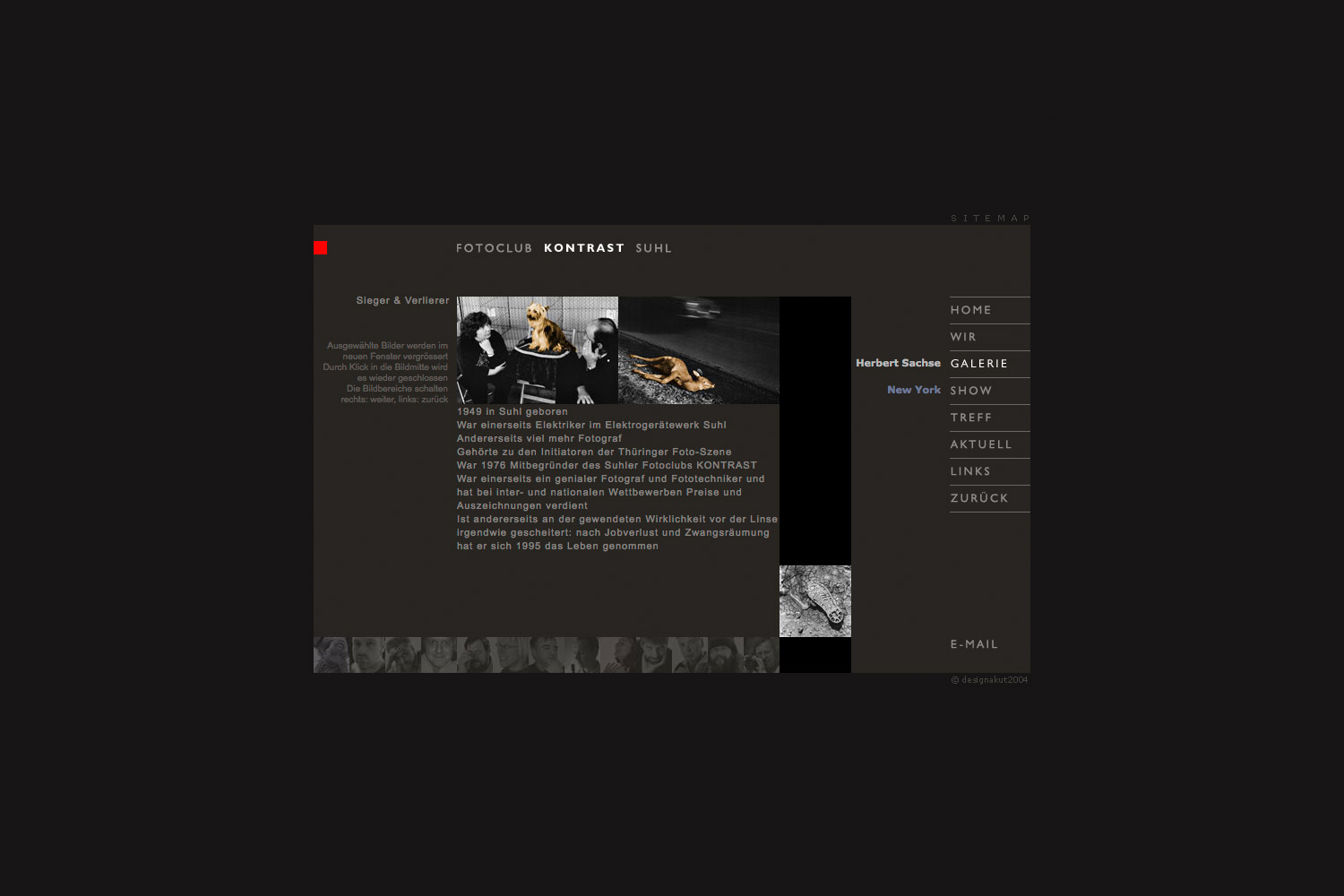 Galerie: Herbert Sachse . Fotoclub Kontrast Suhl . Website (Web Design: Designakut 2006)