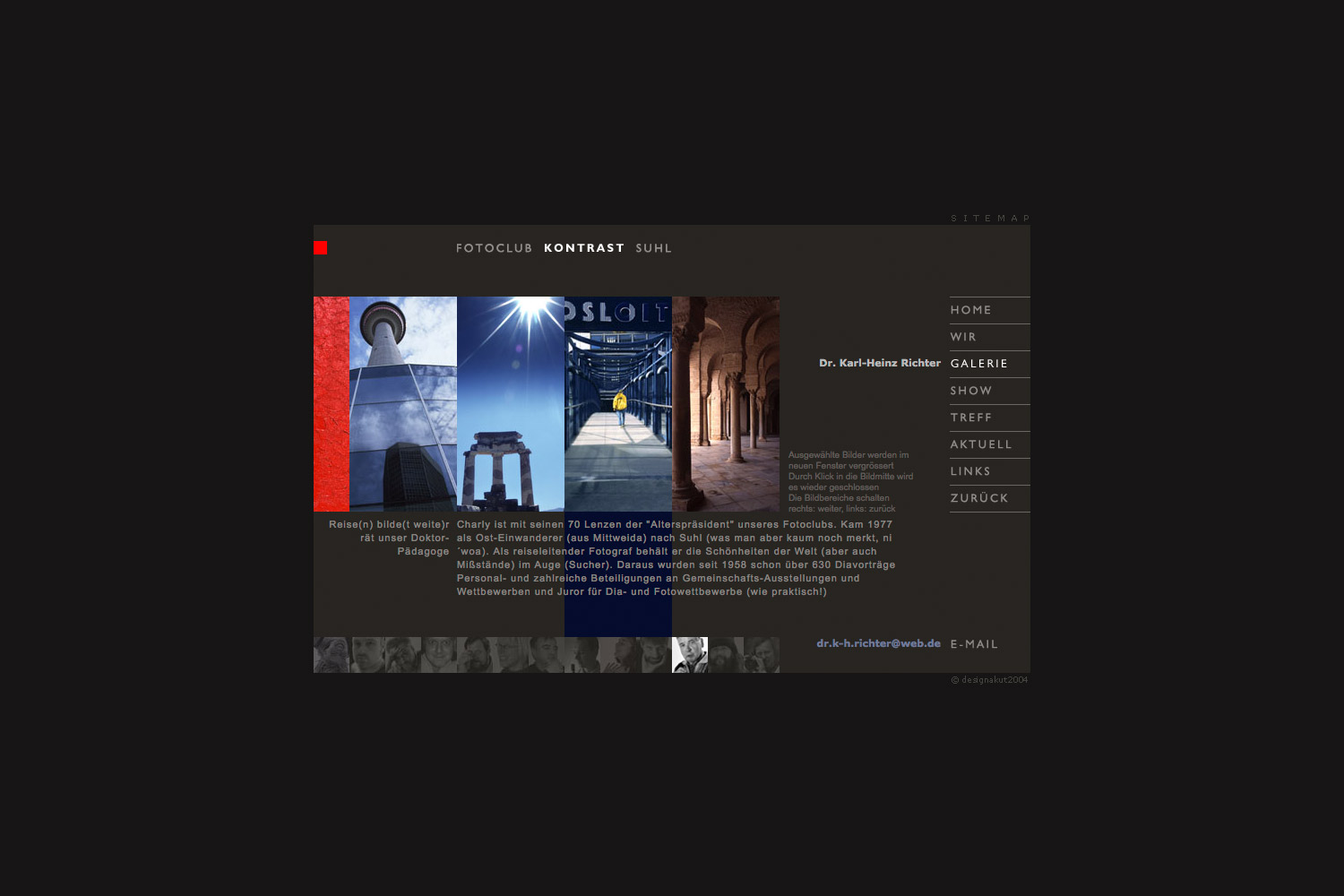 Galerie: Karl-Heinz Richter . Fotoclub Kontrast Suhl . Website (Web Design: Designakut 2006)