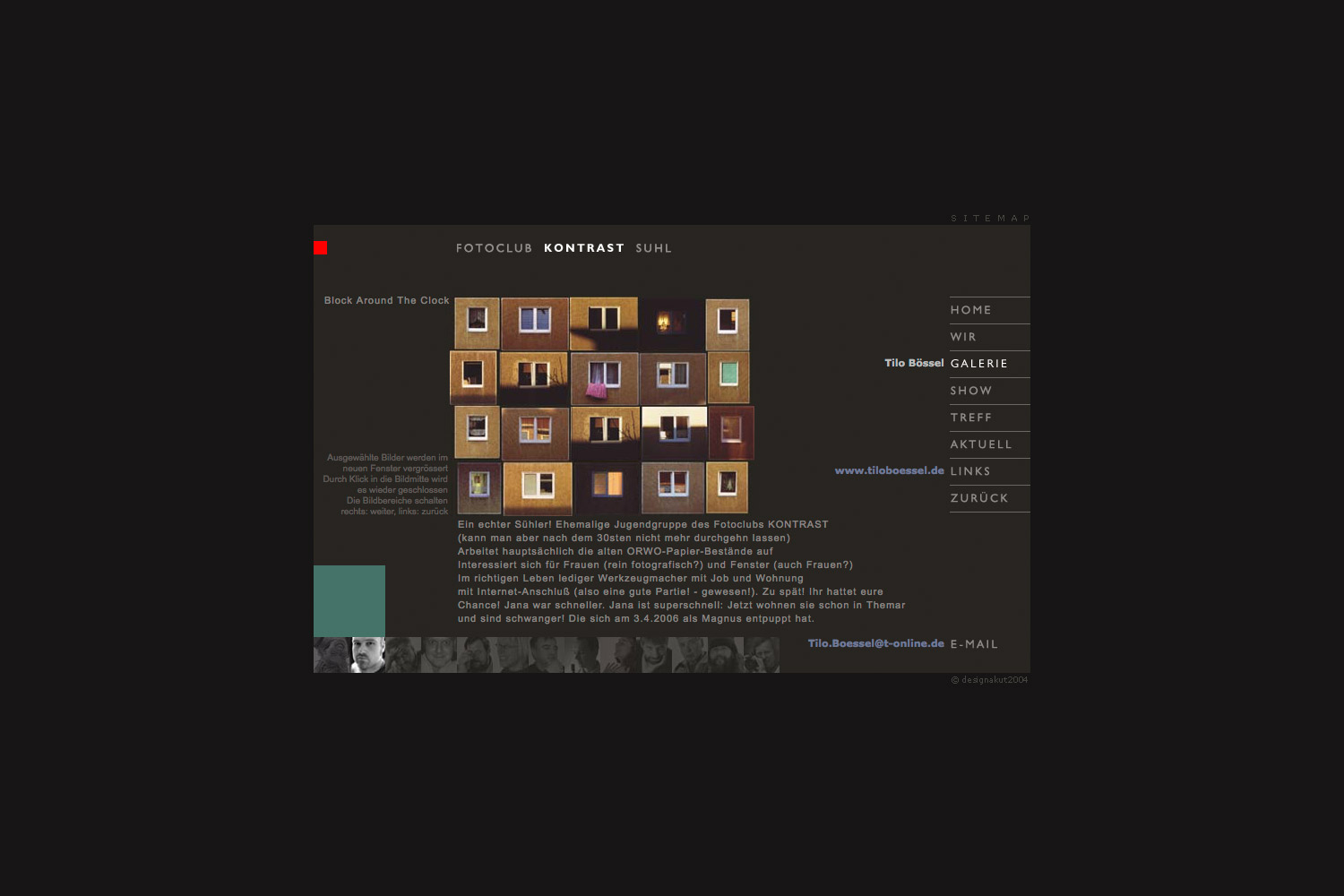 Galerie: Tilo Bössel . Fotoclub Kontrast Suhl . Website (Web Design: Designakut 2006)