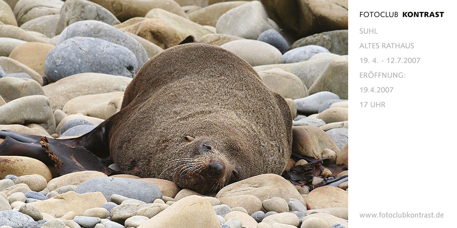 Fotos Frank Hausdörfer (Flyer) . Fotoclub-Kontrast-Ausstellung 2007 . Altes Rathaus Suhl (Foto: Frank Hausdörfer, Gestaltung: Andreas Kuhrt)