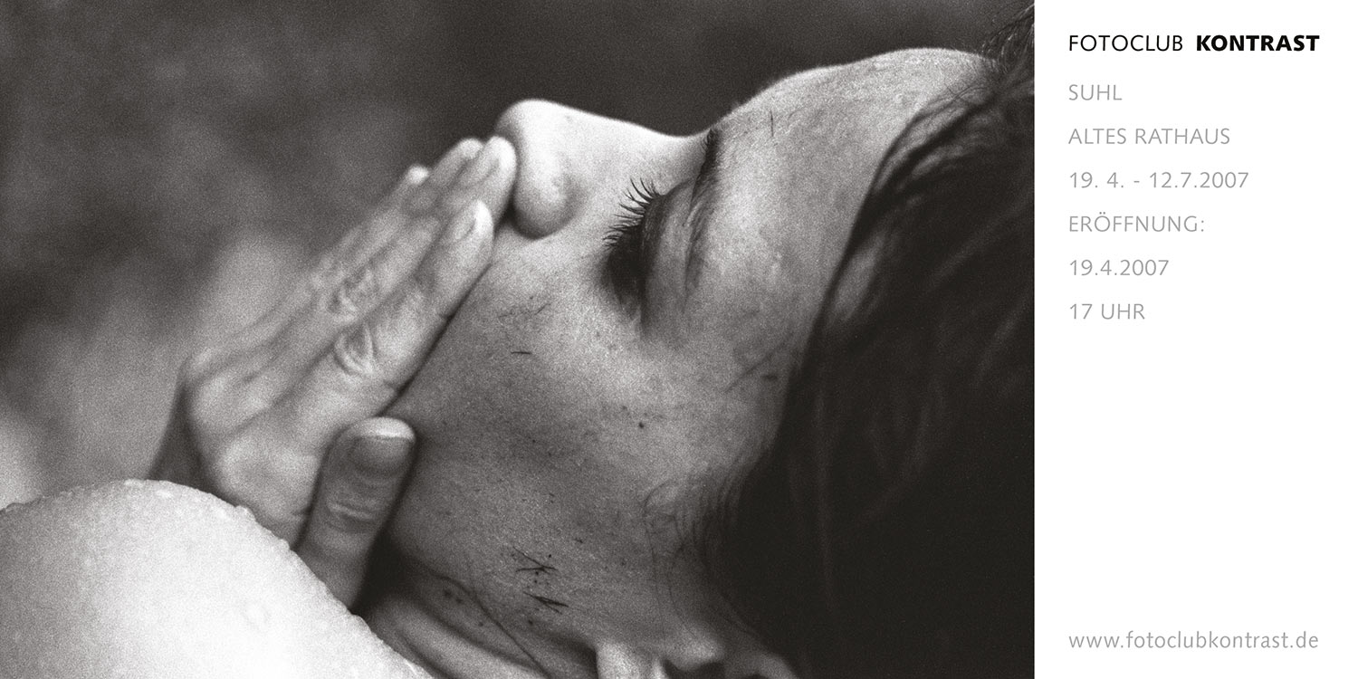 Fotos Günter Giese (Flyer) . Fotoclub-Kontrast-Ausstellung 2007 . Altes Rathaus Suhl (Foto: Günter Giese, Gestaltung: Andreas Kuhrt)
