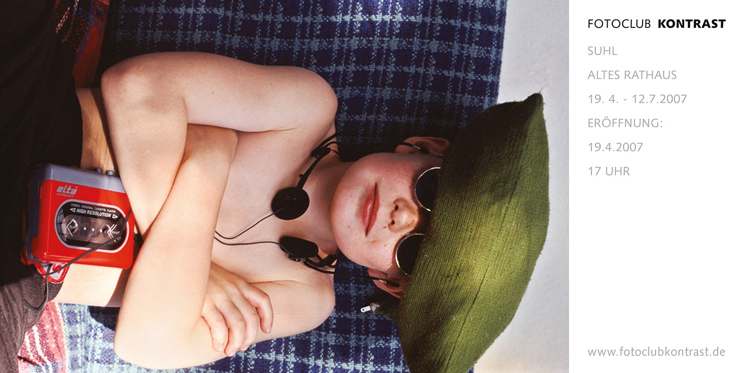 Fotos Manfred Hiersemann (Flyer) . Fotoclub-Kontrast-Ausstellung 2007 . Altes Rathaus Suhl (Foto: Manfred Hiersemann, Gestaltung: Andreas Kuhrt)