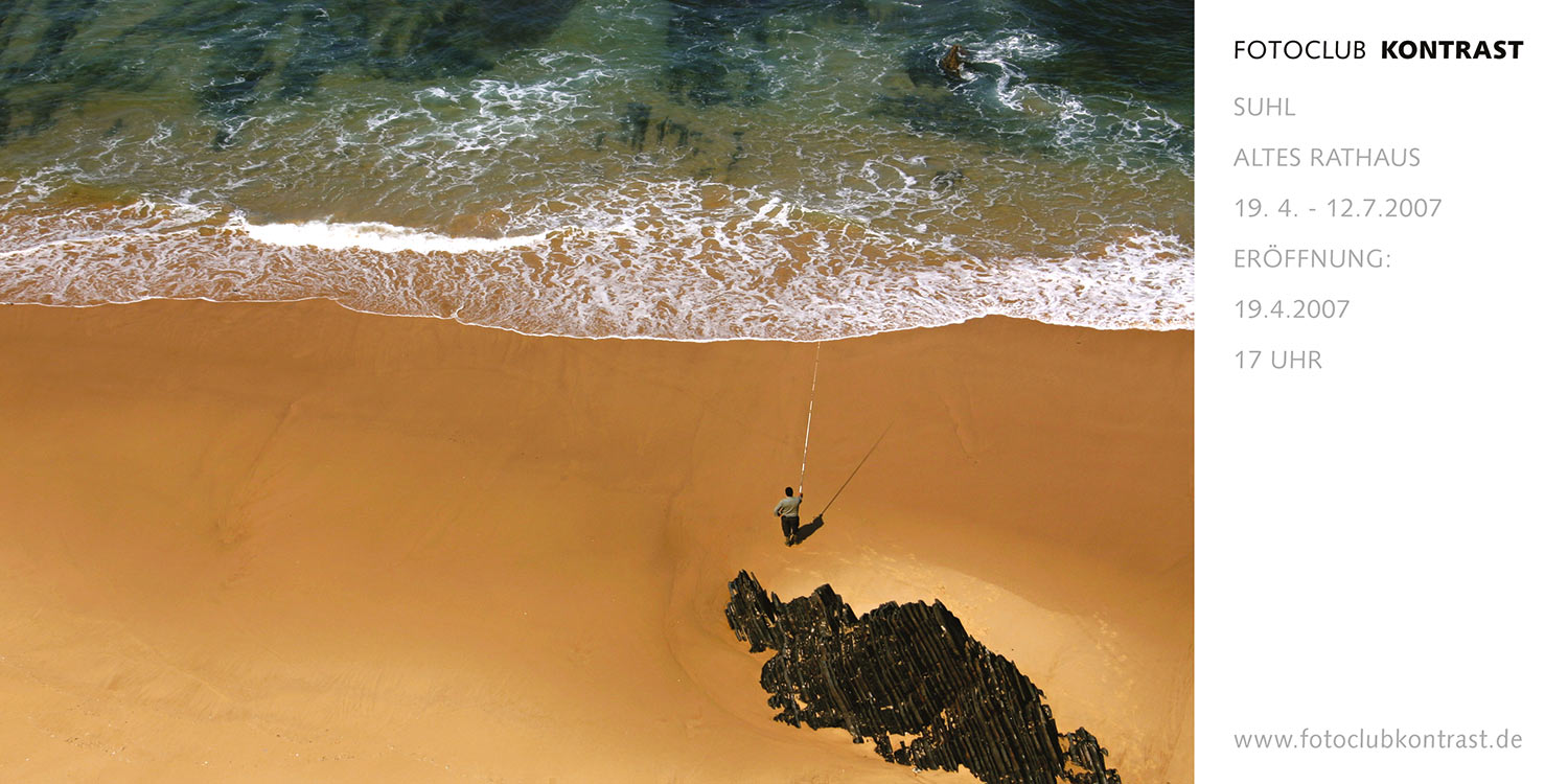 Fotos Peter Maximilian Schmidt (Flyer) . Fotoclub-Kontrast-Ausstellung 2007 . Altes Rathaus Suhl (Foto: Peter Maximilian Schmidt, Gestaltung: Andreas Kuhrt)