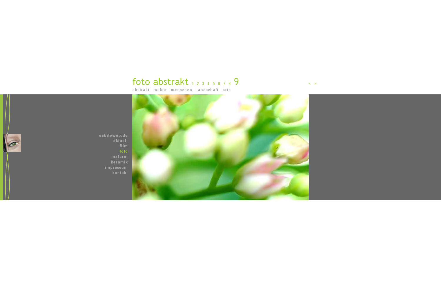 Fotografie: abstrakt . Sabitoweb (Sandra Heußinger) . Website . 2007/08