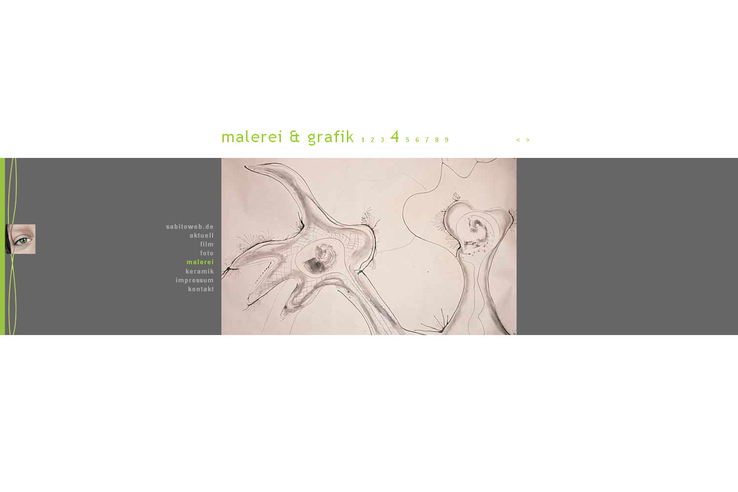 Malerei & Grafik 4 . Sabitoweb (Sandra Heußinger) . Website . 2007/08