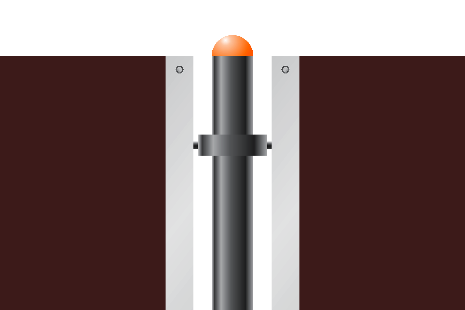 Openair-Ausstellungssystem: Stütze (Grafik) . Stadt Suhl . 2008 (Design: Andreas Kuhrt)