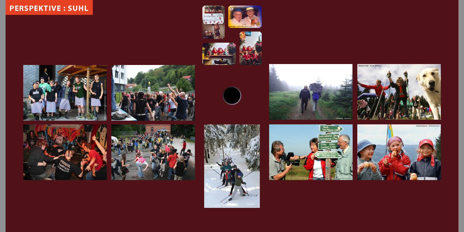 Ausstellung Perspektive Suhl: Anders/Typisch (Fotos: Maik Cramer, Sabrina Dammenhayn, Dieter Köppe, Tilo Bössel, Bastian Frank, Ingrid Ehrhardt, Annett Zastrow) . Stadt Suhl . 2008