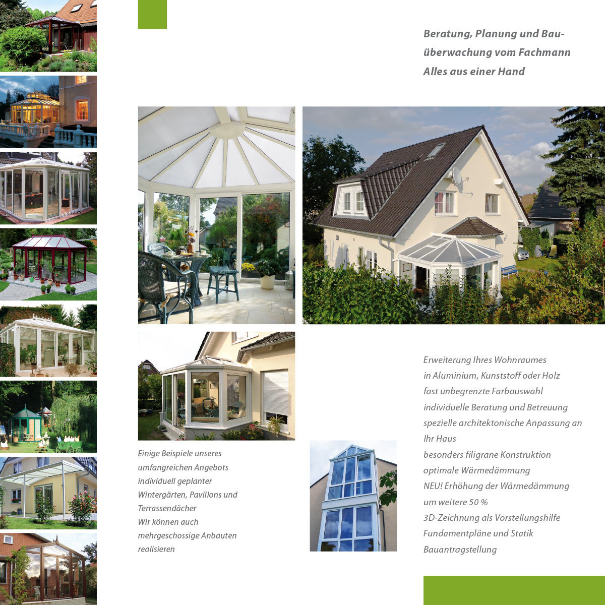 Flyer Birkner Wintergärten (Layout: Andreas Kuhrt 2009)