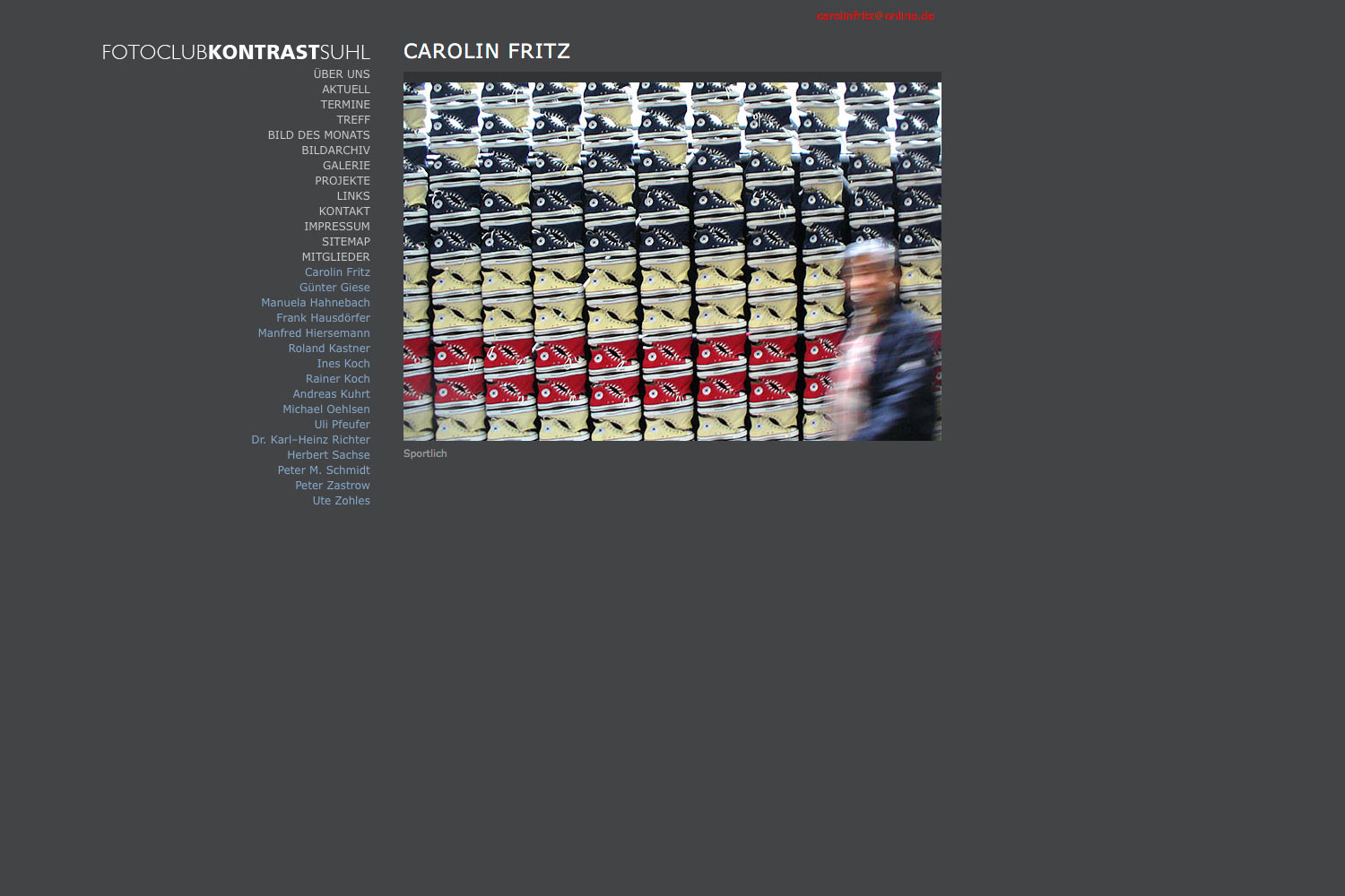 2009-Website-Fotoclub-Kontrast-Suhl-Mitglieder-Carolin-Fritz Mitglieder: Carolin Fritz . Fotoclub Kontrast Suhl . Website (Web Design: Designakut 2009)