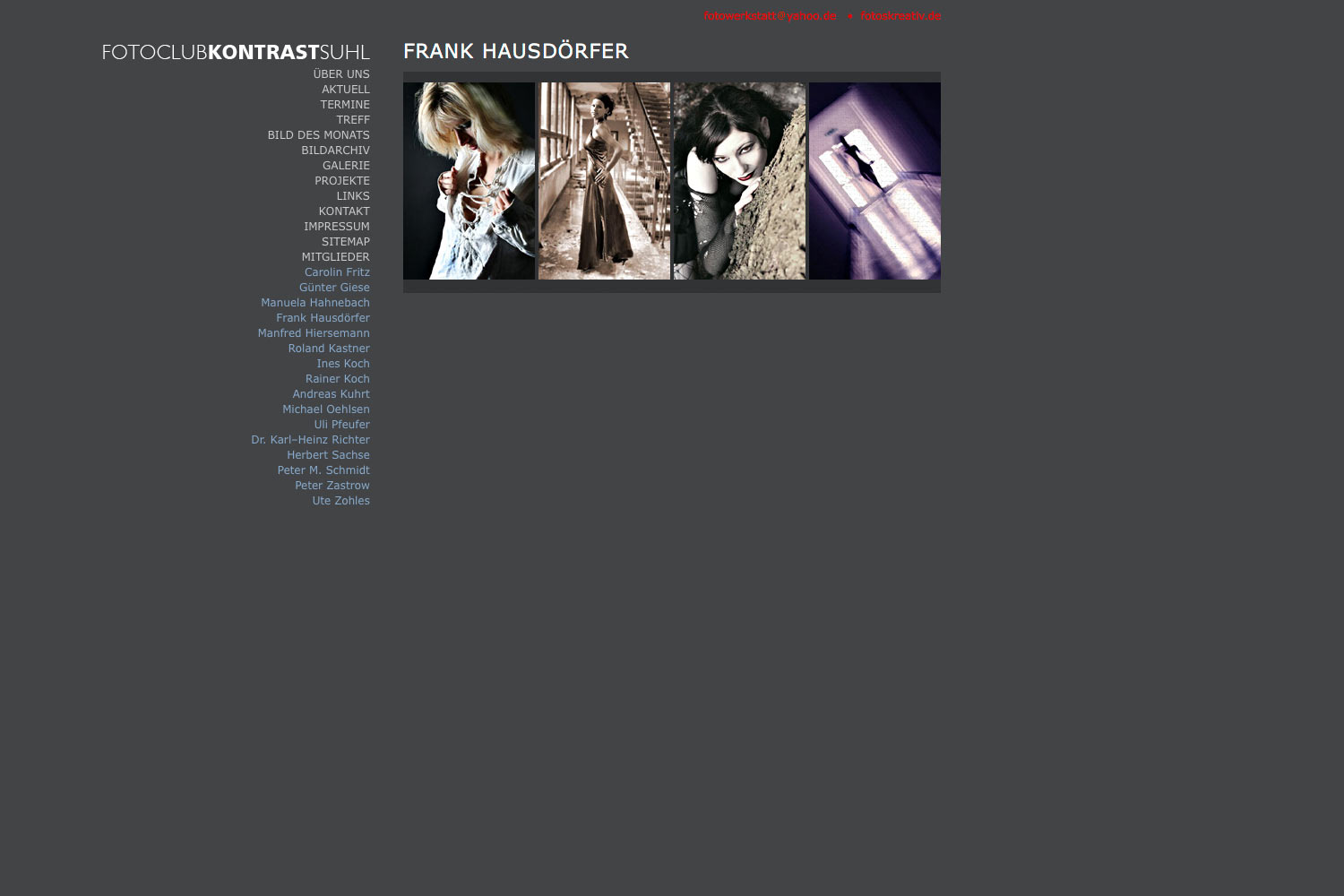 2009-Website-Fotoclub-Kontrast-Suhl-Mitglieder-Frank-Hausdoerfer Mitglieder: Frank Hausdörfer . Fotoclub Kontrast Suhl . Website (Web Design: Designakut 2009)