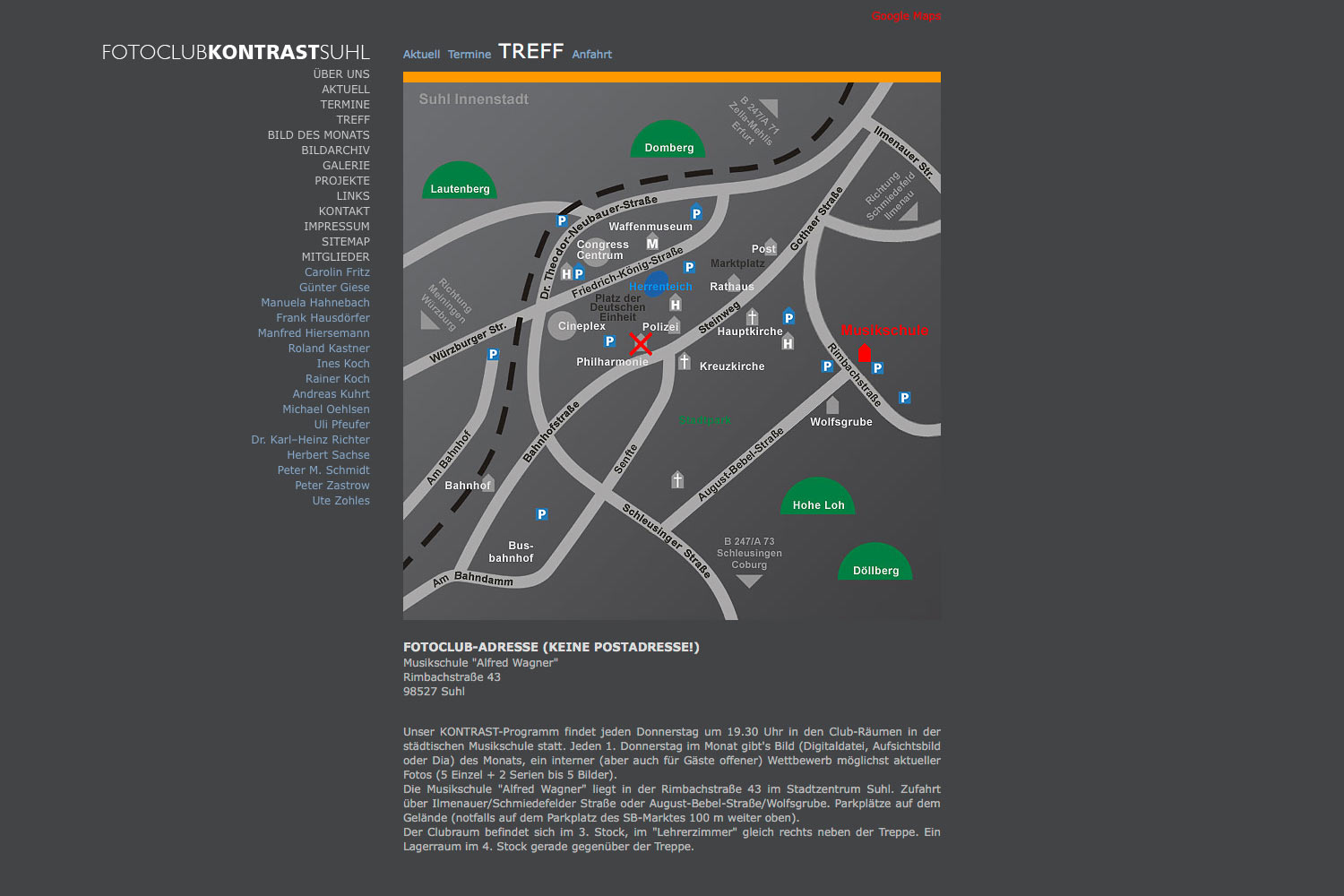 2009-Website-Fotoclub-Kontrast-Suhl-Treff Treff . Fotoclub Kontrast Suhl . Website (Web Design: Designakut 2009)