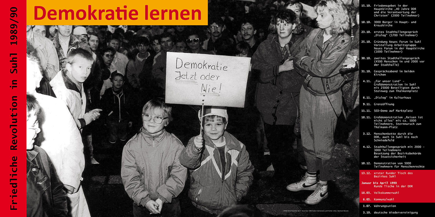 Friedliche Revolution Suhl 1989/90: Demokratie lernen . Stadt Suhl . 2009