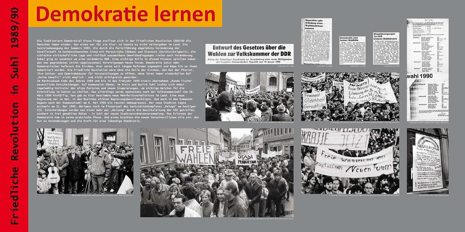Friedliche Revolution Suhl 1989/90: Demokratie lernen . Stadt Suhl . 2009
