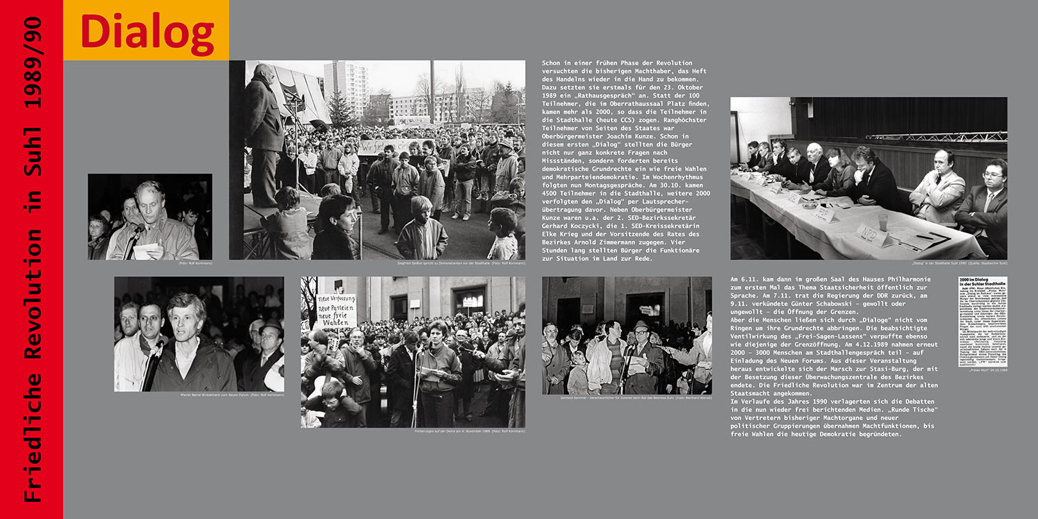 Friedliche Revolution Suhl 1989/90: Dialog . Stadt Suhl . 2009