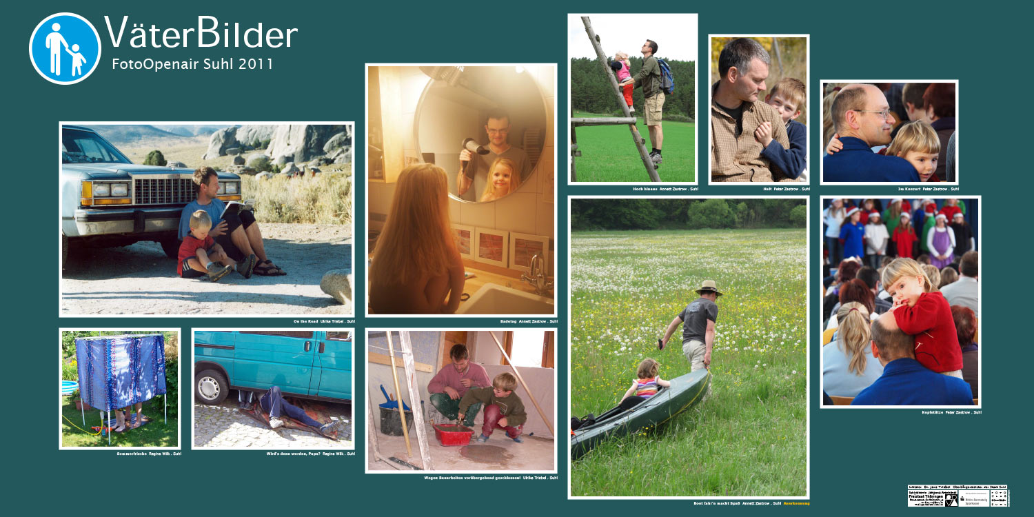 Ausstellung VäterBilder (Fotos: Ulrike Triebel, Annett & Peter Zastrow, Regina Wilk) . Stadt Suhl . 2011