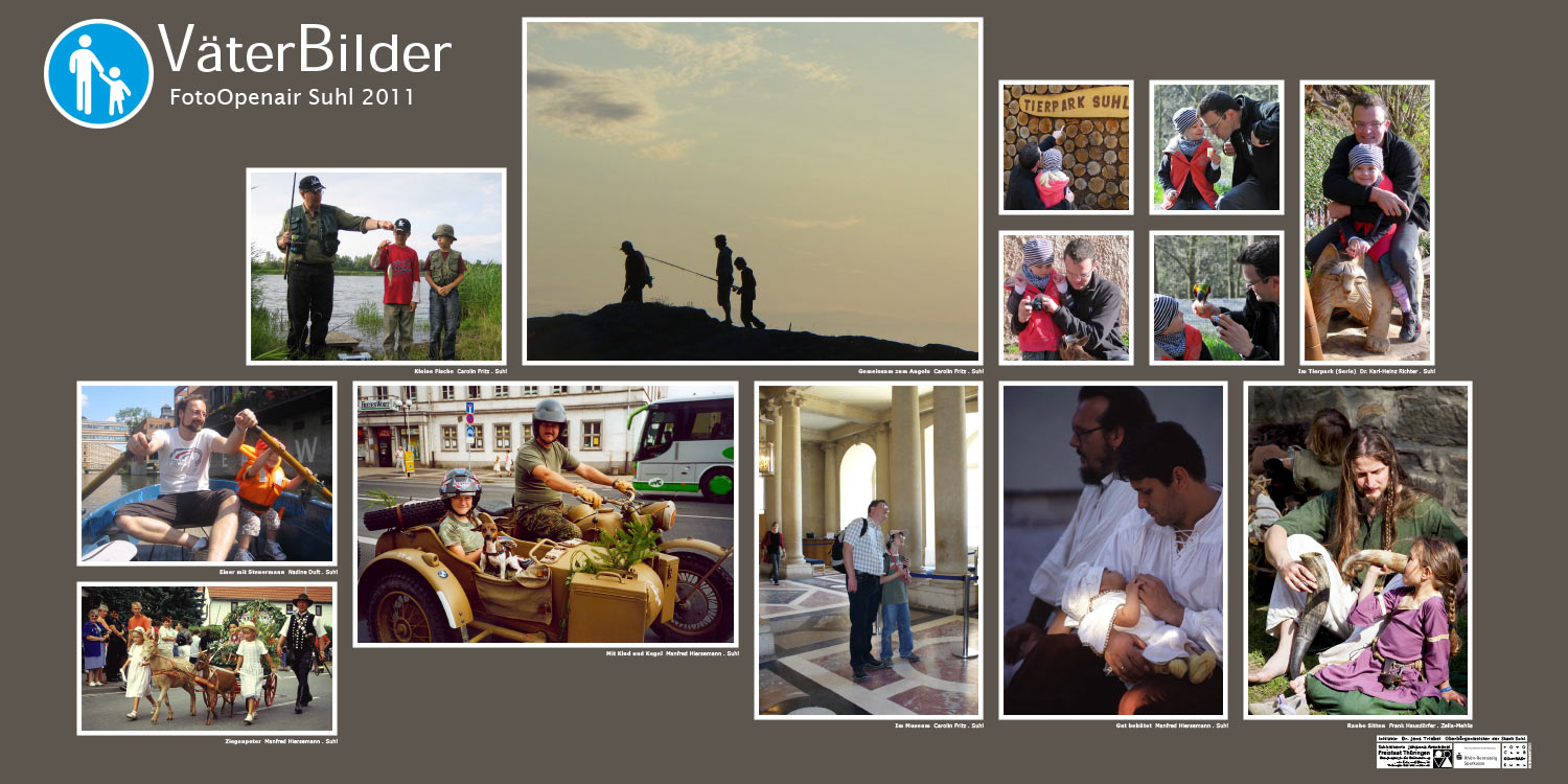 Ausstellung VäterBilder (Fotos: Carolin Fritz, Karl-Heinz Richter, Nadine Duft, Manfred Hiersemann, Frank Hausdörfer) . Stadt Suhl . 2011