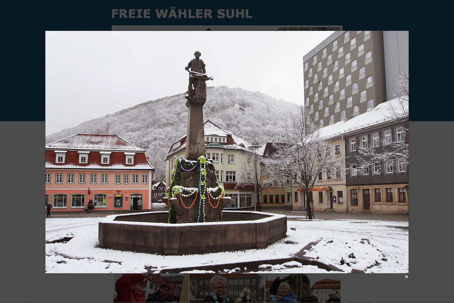 Projekte: Osterbrunnen 2016 (Lightbox) . Freie Wähler Suhl . Website . 2011
