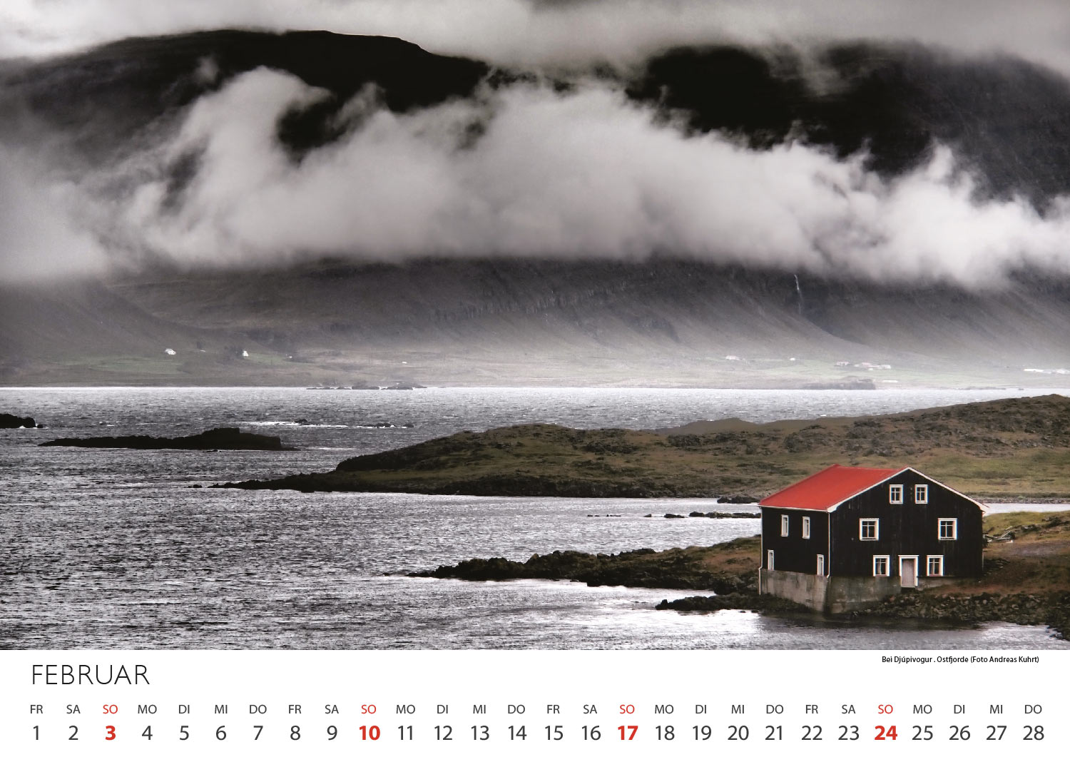 2012-Kalender-Island-2013-02 Bei Djúpivogur in den Ostfjorden (Foto: Andreas Kuhrt) . Fotokalender Island 2013 . Fotografie Manuela Hahnebach & Andreas Kuhrt (Gestaltung: Designakut 2012)