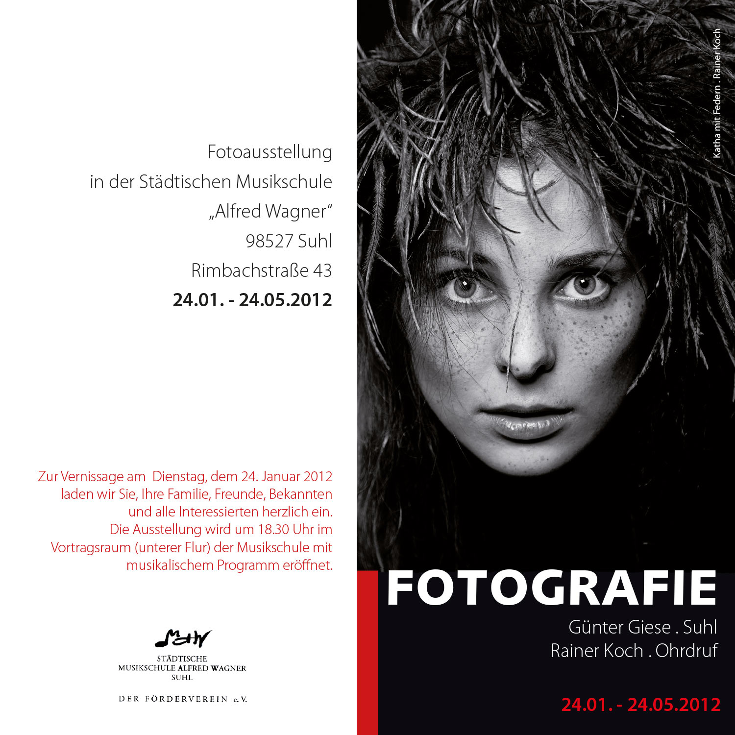 Flyer Plakat Fotoausstellung Fotografie Giese Koch 12 Designakut
