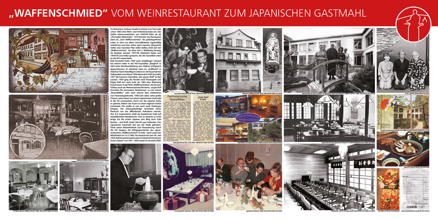 2012-sushi-in-suhl-ausstellung-03 "Waffenschmied" . Vom Weinrestaurant zum japanischen Gastmahl . Ausstellung 2012 (Ausstellungsgestaltung: Designakut)