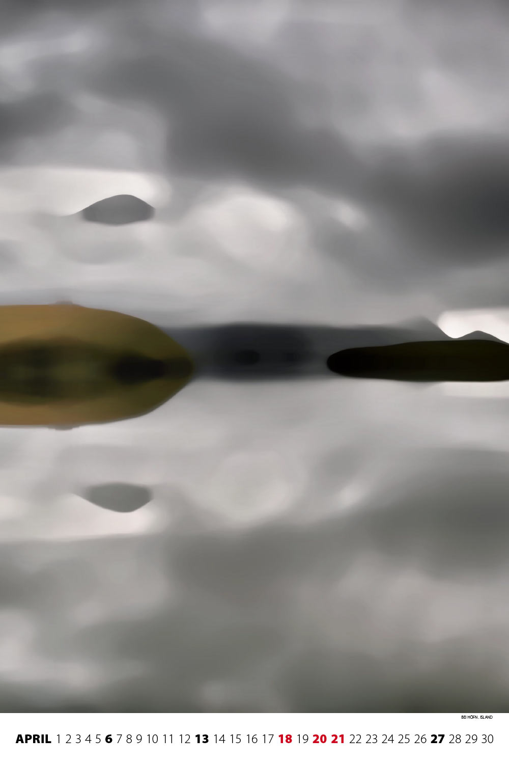 Bei Höfn auf Island (Foto: Andreas Kuhrt 2012, Bearbeitung) . Fotokalender Bergrausch 2014 Fotoakut (Gestaltung: Designakut 2013)