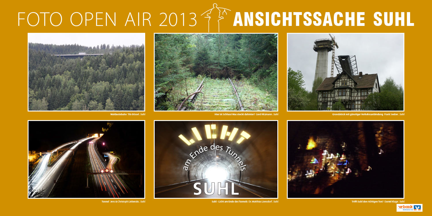 Ausstellung Ansichtssache Suhl (Fotos: Tilo Bössel, Gerd Ritzmann, Frank Seeber, Jens & Christoph Lieberuks, Matthias Liensdorf, Daniel Kluge) . Stadt Suhl . 2013