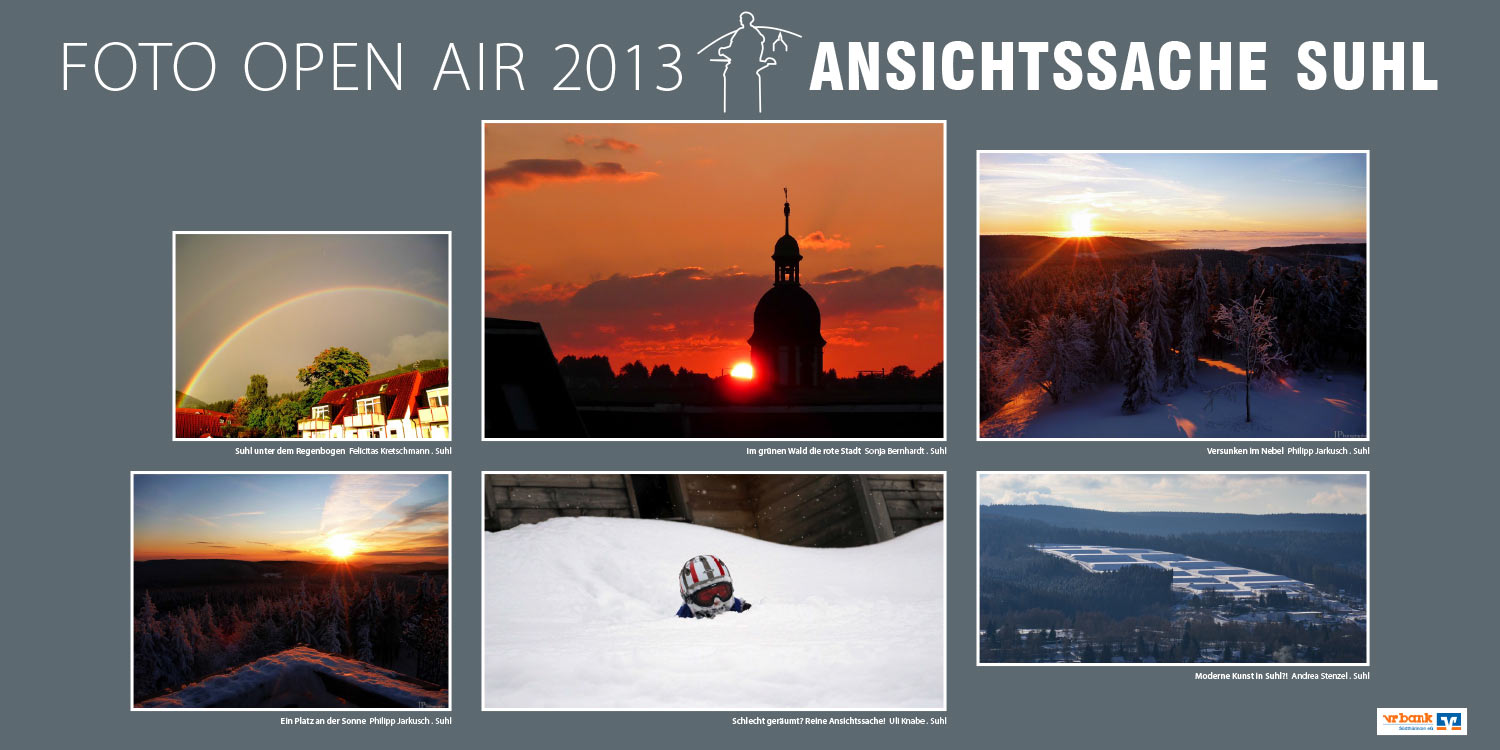Ausstellung Ansichtssache Suhl (Fotos: Felicitas Kretschmann, Sonja Bernhardt, Philipp Jarkusch, Uli Knabe, Andrea Stenzel) . Stadt Suhl . 2013