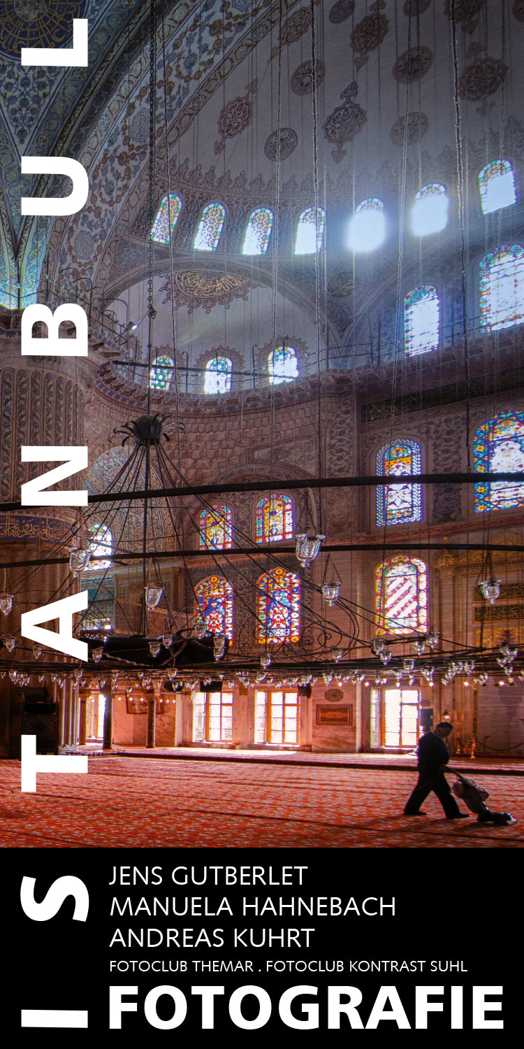 Fotoausstellung Istanbulofoten (Flyer) . Landratsamt Hildburghausen . 2013 (Foto: Jens Gutberlet, Gestaltung: Andreas Kuhrt)