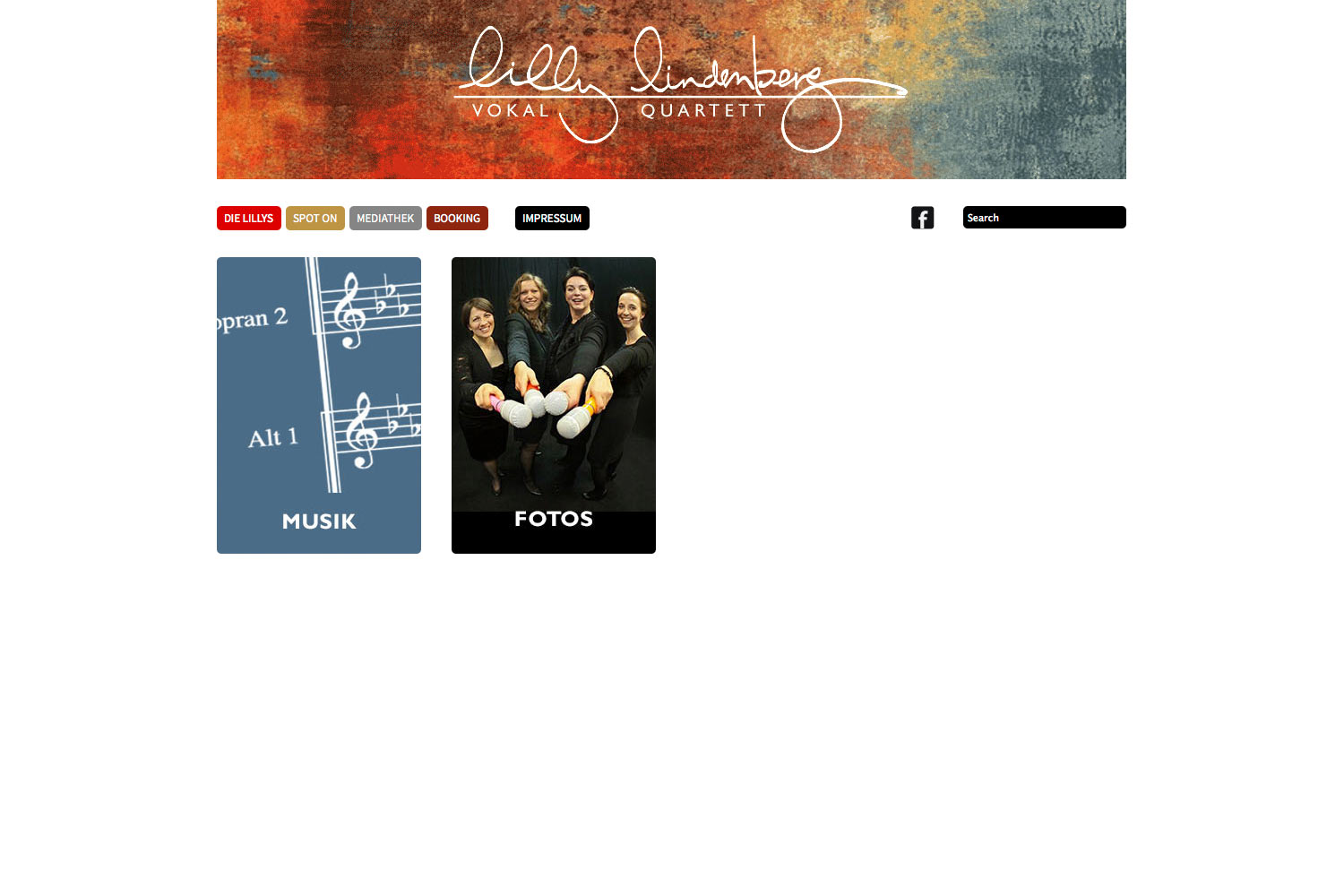 Mediathek . Lilly Lindenberg Quartett . Website . 2014