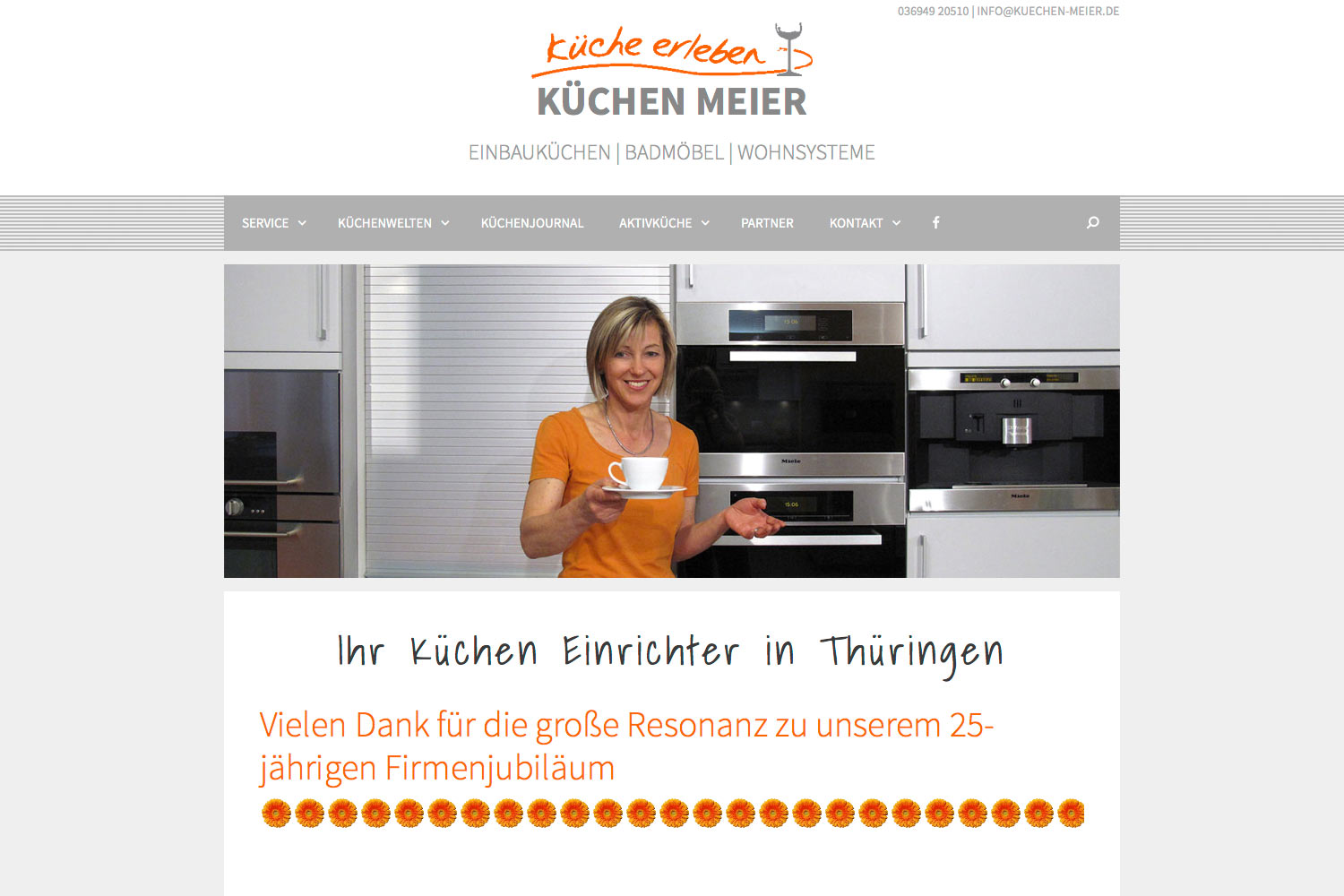 2015-web-kuechen-meier-home Home . Küchen Meier Vachdorf . Website (Web Design: Designakut 2015)