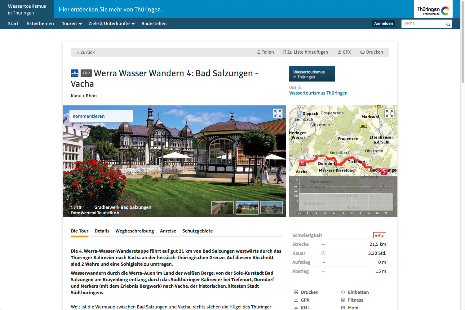2017-mapping-werra-wasser-wandern-wassertourismus-thueringen.de-outdooractive.com-42 Werra Wasser Wandern 4: Bad Salzungen - Vacha (Mapping: Andreas Kuhrt auf outdooractive.com)