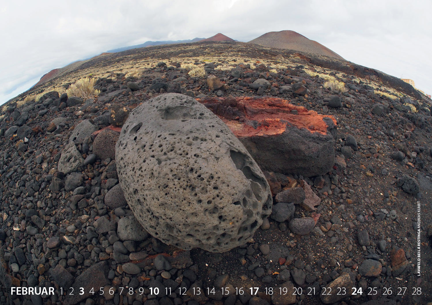 Kalender Fotografie El Hierro 2019: Lavafeld bei La Restinga (Foto: Andreas Kuhrt 2018)