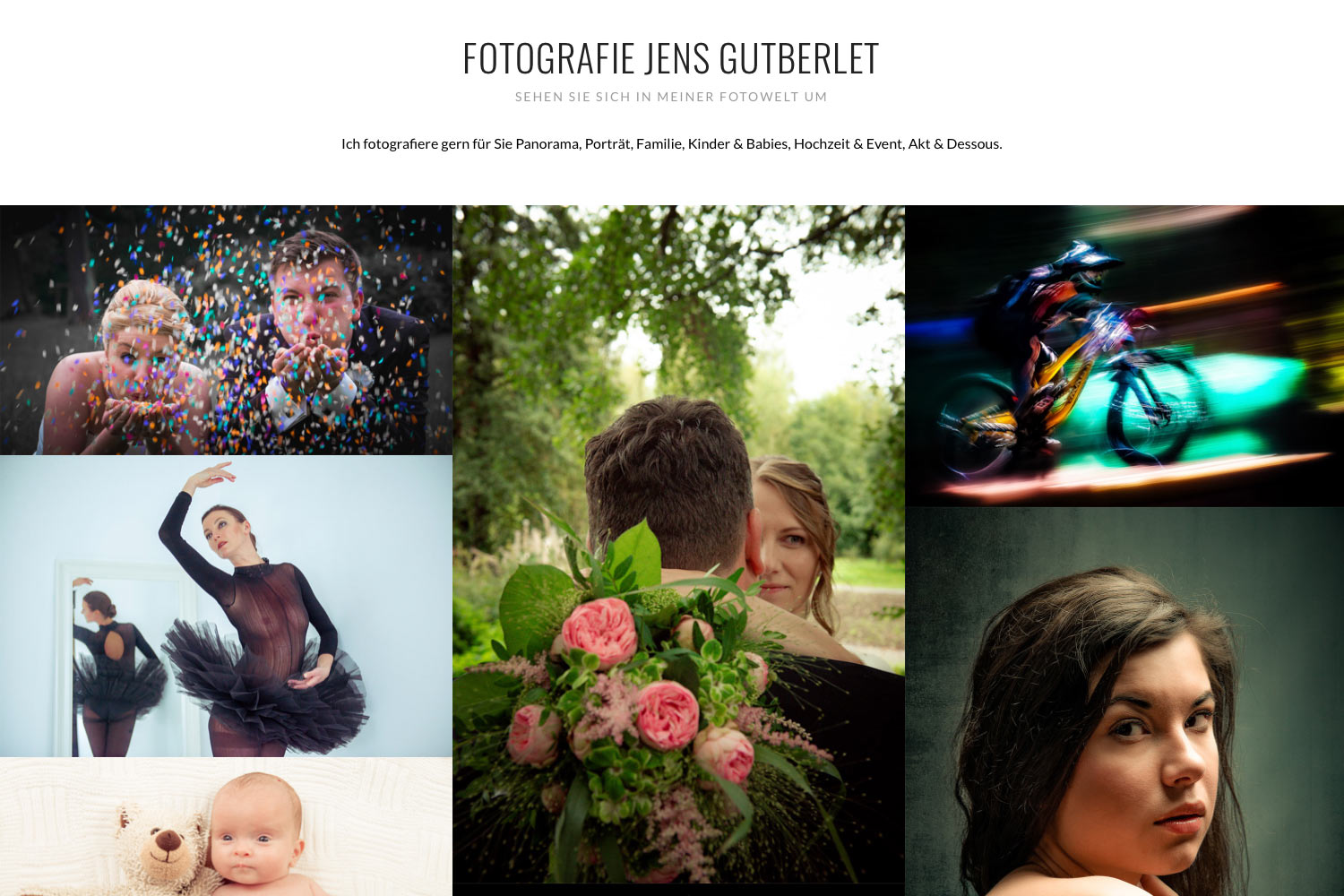 Startseite: Galerien . Website fotogefluester.de . Fotografie Jens Gutberlet (Web Design: Designakut 2018)