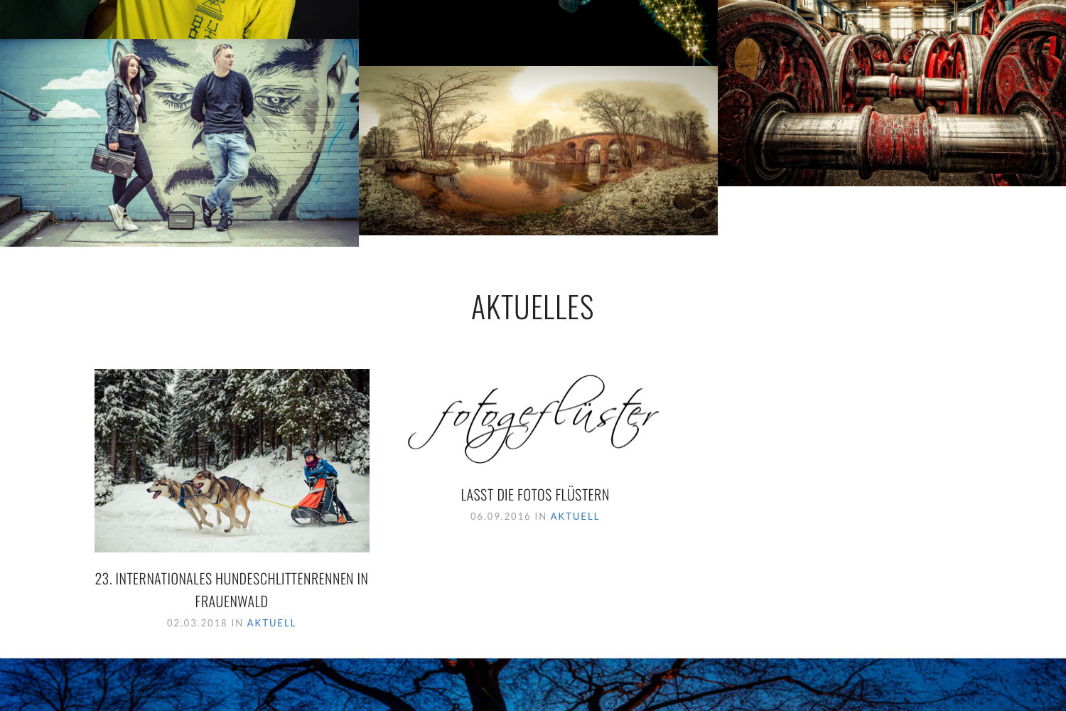Startseite: Aktuelles (Blog) . Website fotogefluester.de . Fotografie Jens Gutberlet (Web Design: Designakut 2018)