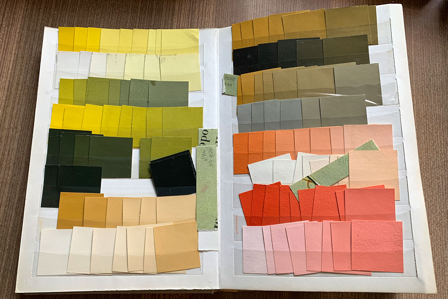 Seminargruppentreffen 2019 im "Haus des Volkes" Probstzella: Farbkatalog (Foto: Manuela Hahnebach)