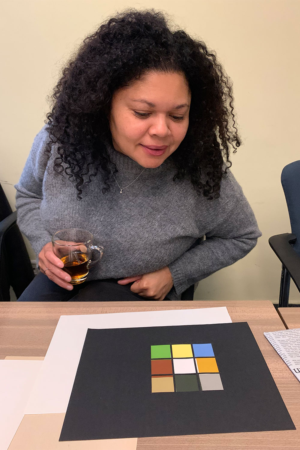 Seminargruppentreffen 2019 im "Haus des Volkes" Probstzella: Farbklänge (Foto: Manuela Hahnebach)