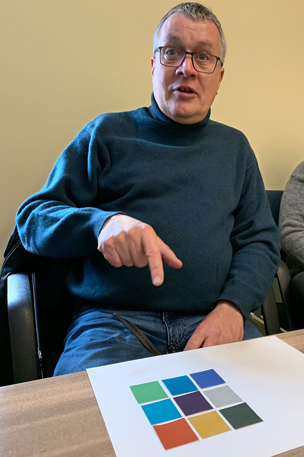 Seminargruppentreffen 2019 im "Haus des Volkes" Probstzella: Farbklänge, Thomas Hofmann (Foto: Manuela Hahnebach)