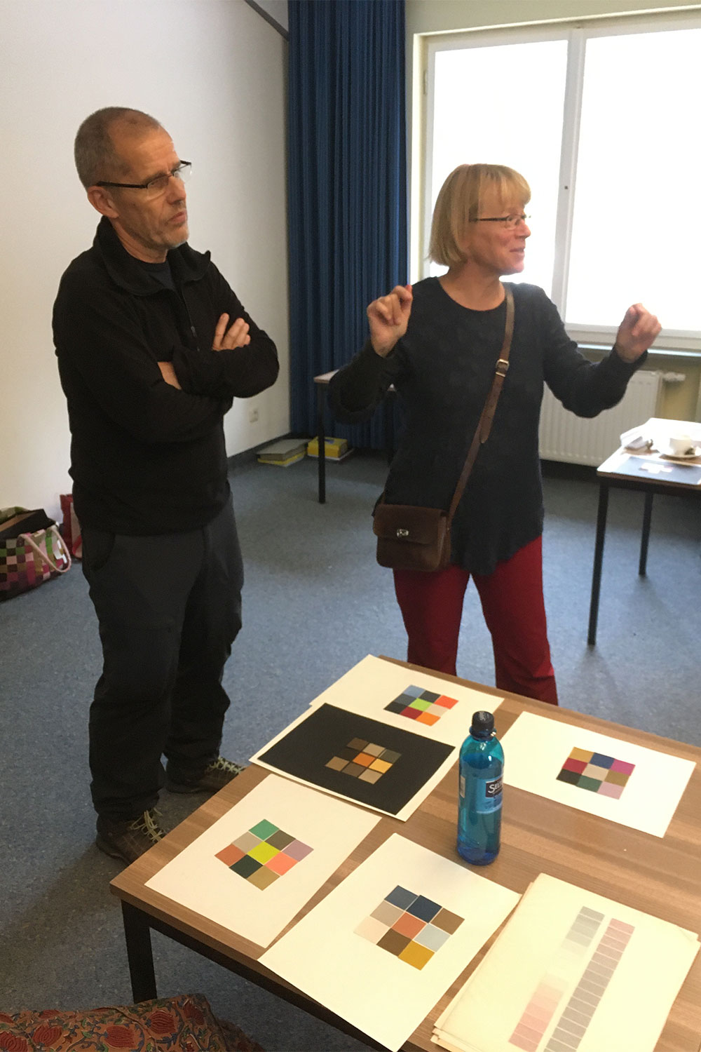 Seminargruppentreffen 2019 im "Haus des Volkes" Probstzella: Farbklänge à la Christa (Foto: Andreas Kuhrt)