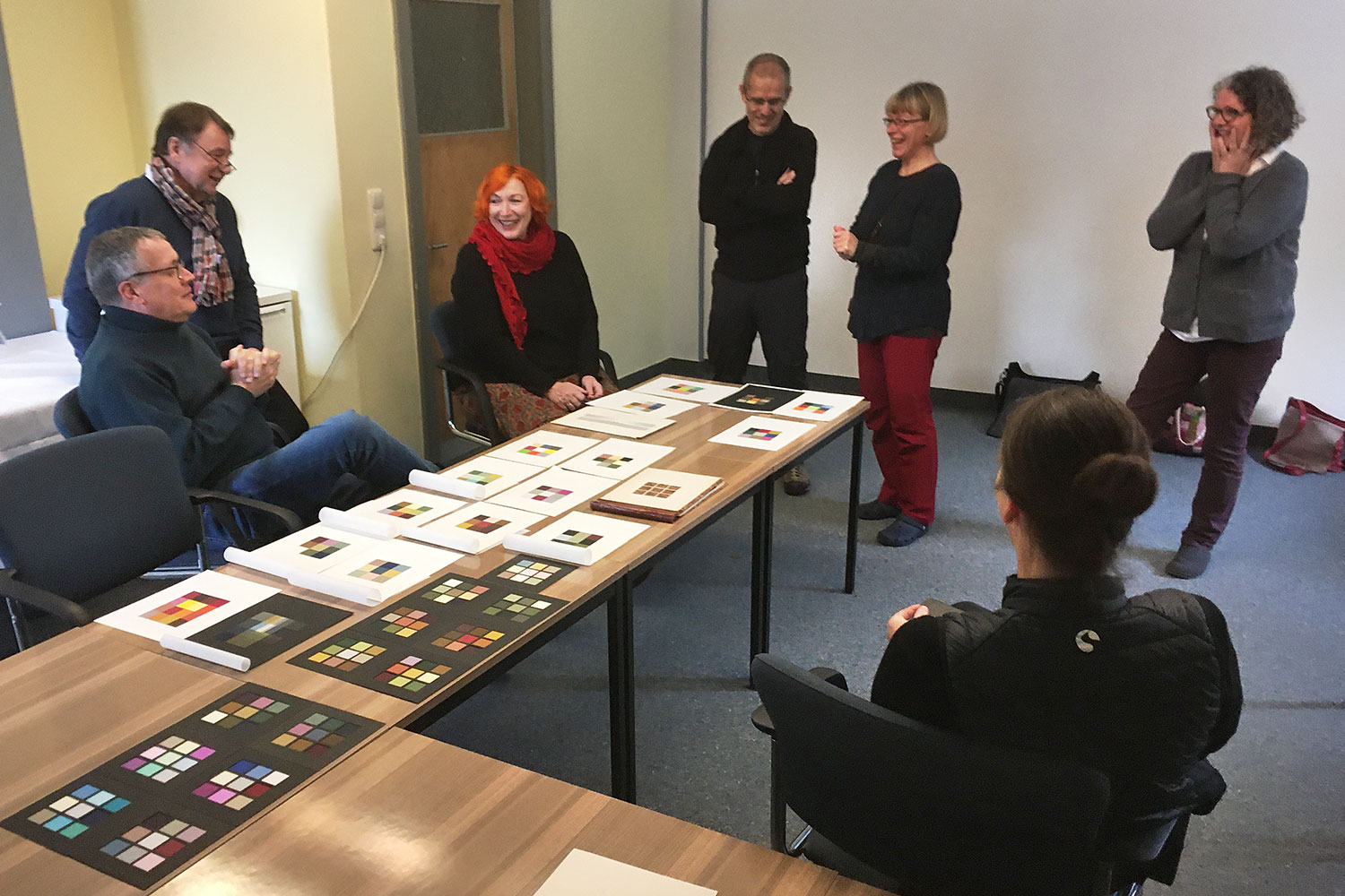 Seminargruppentreffen 2019 im "Haus des Volkes" Probstzella: Farbklänge à la Christa (Foto: Andreas Kuhrt)