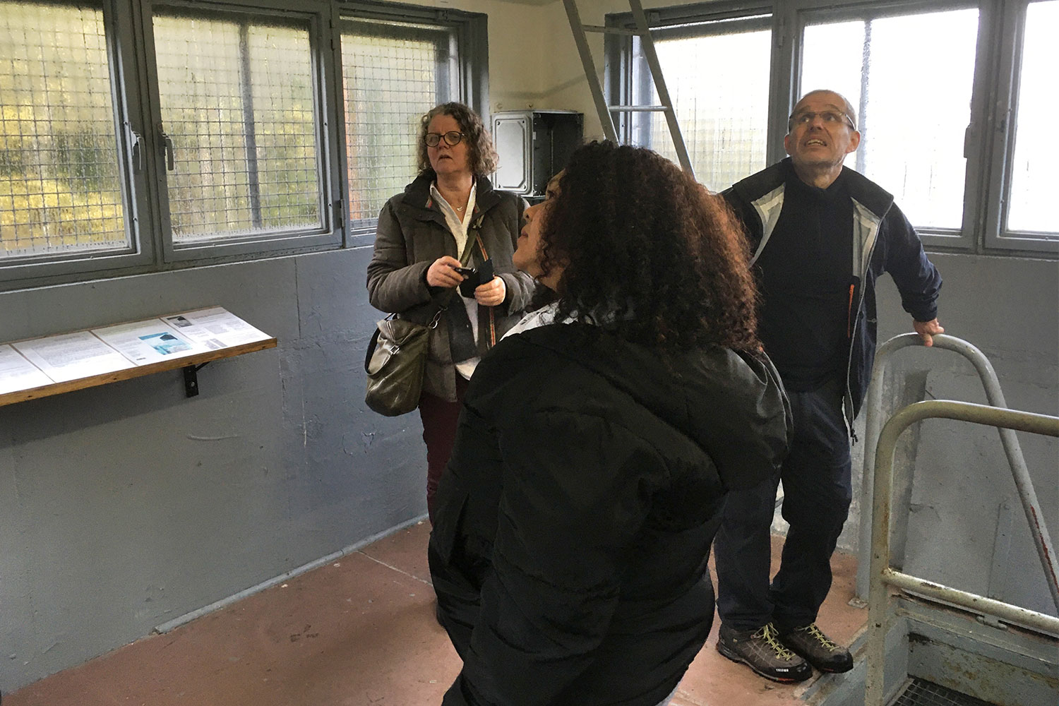 Seminargruppentreffen 2019 im "Haus des Volkes" Probstzella: im Grenzturm (Foto: Andreas Kuhrt)