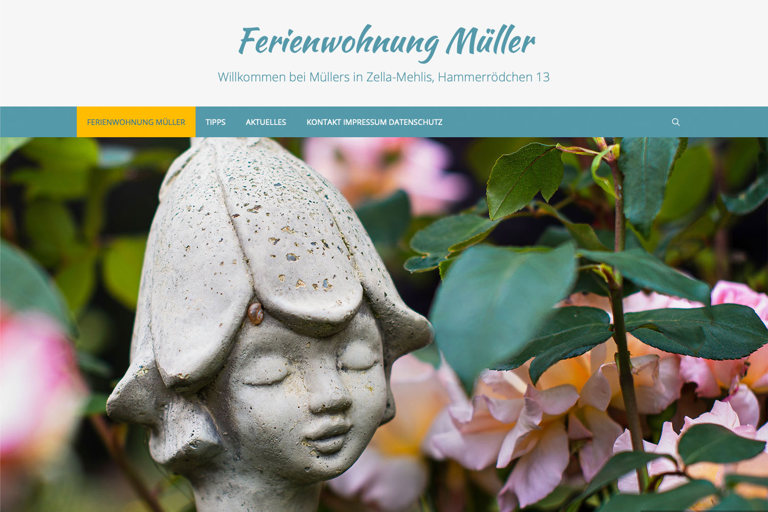 Website fewo.in-zella-mehlis.de: Startseite (Slide 28) (Webdesign: Designakut 2019, Foto: Jens Gutberlet)