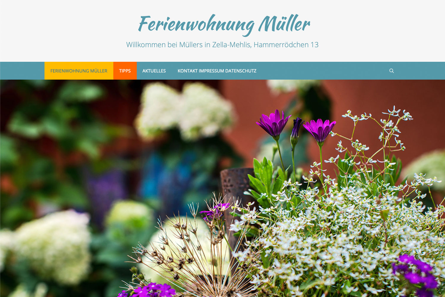 Website fewo.in-zella-mehlis.de: Startseite (Slide 29) -> Tipps (Webdesign: Designakut 2019, Foto: Jens Gutberlet)