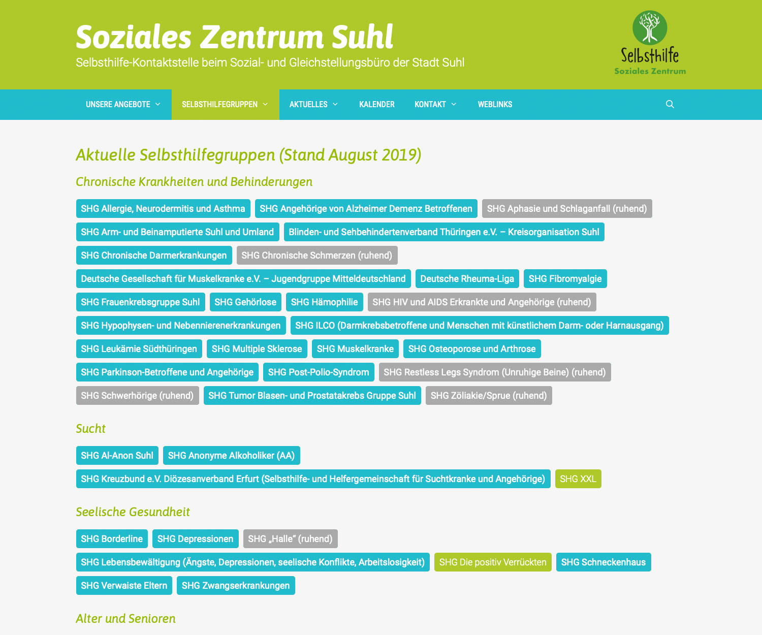 2019-web-soziales-zentrum-suhl-aktuelle-selbsthilfegruppen Website Soziales Zentrum Suhl: Aktuelle Selbsthilfegruppen (Web Design: Designakut 2019)