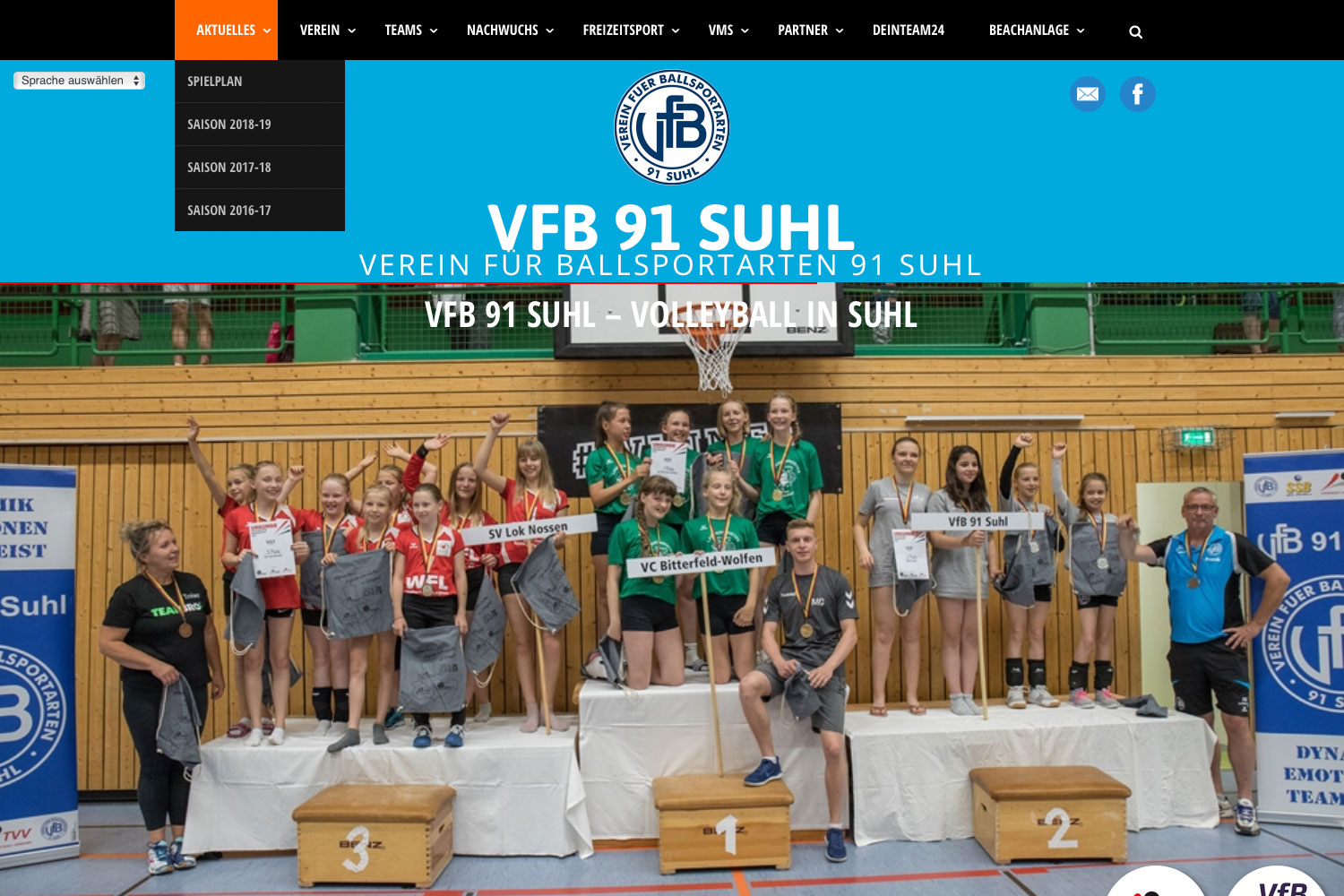 Website VfB 91 Suhl 2017 - Designakut