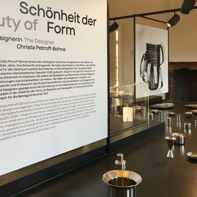 Ausstellung "Schönheit der Form. Die Designerin Christa Petroff-Bohne" . Kunstgewerbemuseum Schloss Pillnitz 2020 (Foto: Andreas Kuhrt)