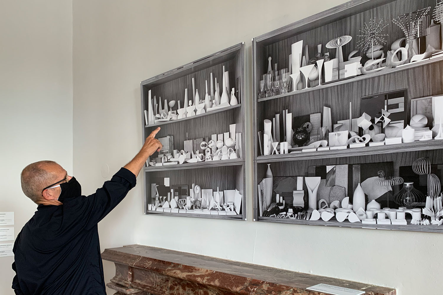 Ausstellung "Schönheit der Form. Die Designerin Christa Petroff-Bohne" . KHB Studentenarbeiten Formvarianten . Kunstgewerbemuseum Schloss Pillnitz 2020 (Foto: Manuela Hahnebach)