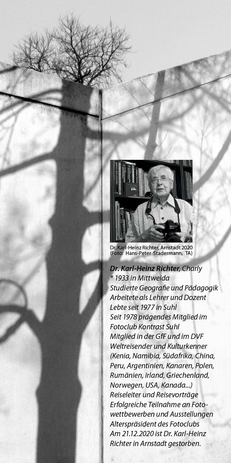 Fotoausstellung Musikschule Suhl 2021: Lebensmomente - Fotografie Dr. Karl-Heinz Richter (Flyer)