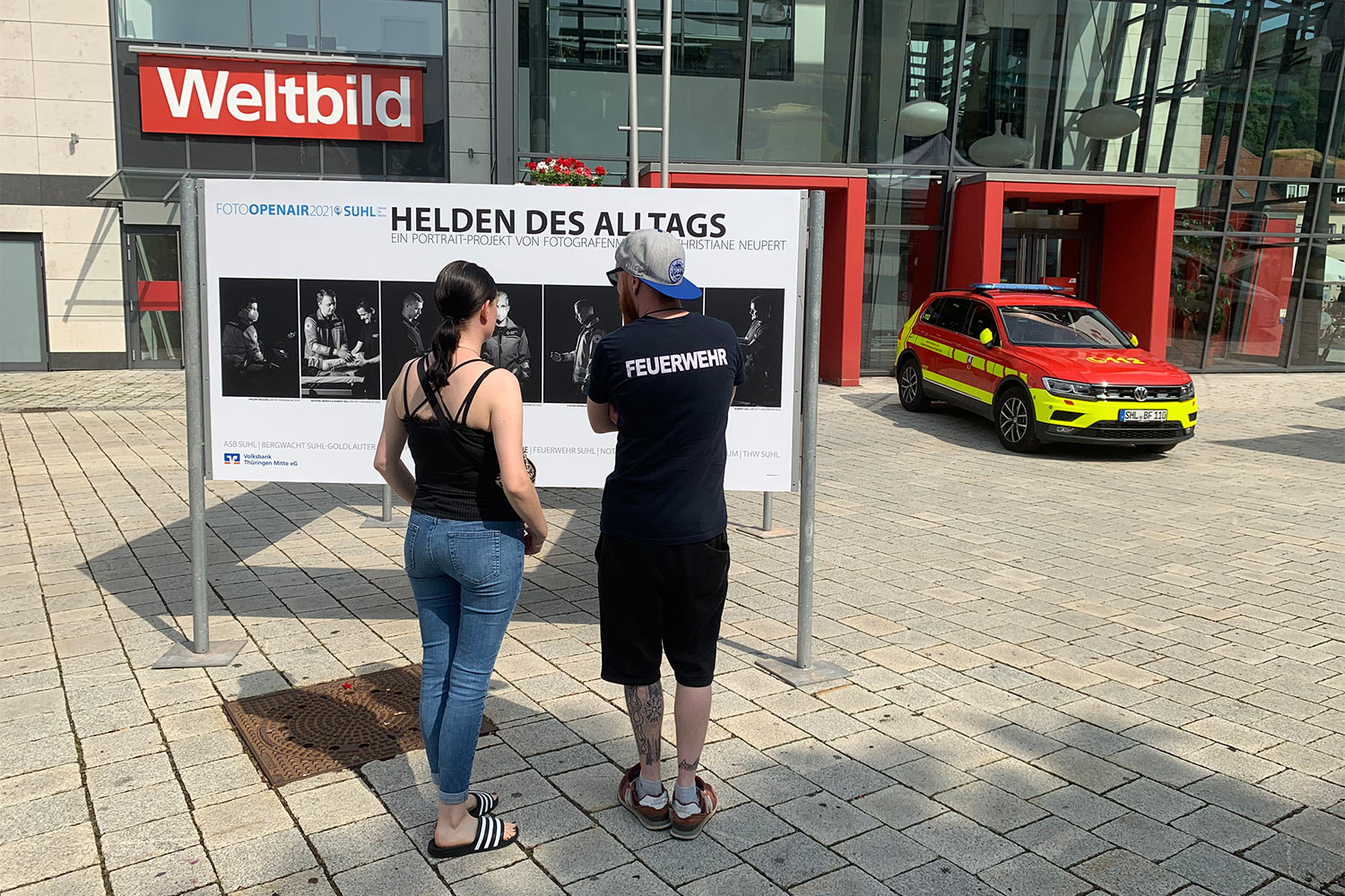 Foto Openair Suhl 2021: Helden des Alltags . Ausstellungseröffnung (Foto: Andreas Kuhrt)